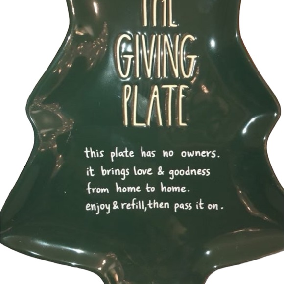 Rae Dunn By Magenta Green The Giving Plate - Picture 6 of 9